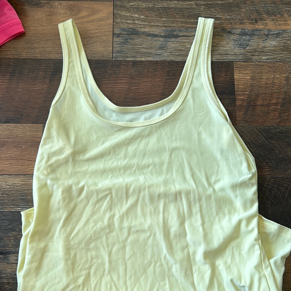 No Boundaries yellow tank top